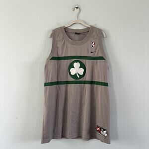 Nike Rewind Boston Celtics NBA Paul Pierce 34 Swingman Gray Basketball Jersey
